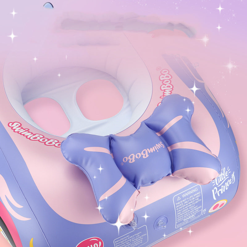 Uppblåsbar bil med solskydd